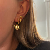 Heart Arrow Hoops