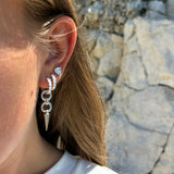 Heart Claw Stone Studs