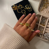 Heart Arrow Ring