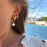 Pearl Glitter Hoops