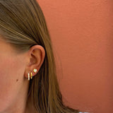 Heart Claw Stone Studs