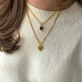 Heart Claw Lock Necklace