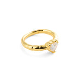 Heart Claw Stone Ring
