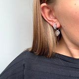 Tied Heart Hoops