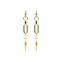 Adora Earrings in gold with pearl and spike detail