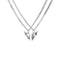 BFF necklace with silver winged heart pendant